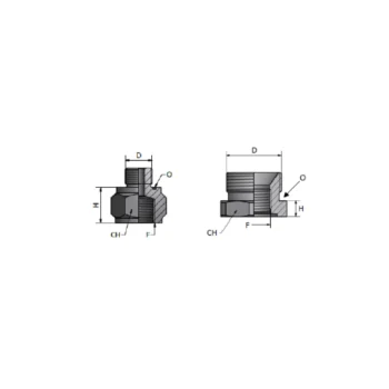 Riduzione Lato Olio FOX Serie VS