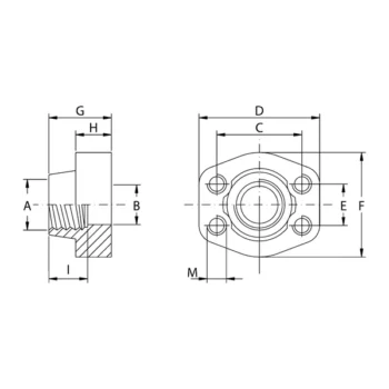 Controflange Filettate NPT Oleo Tecnica