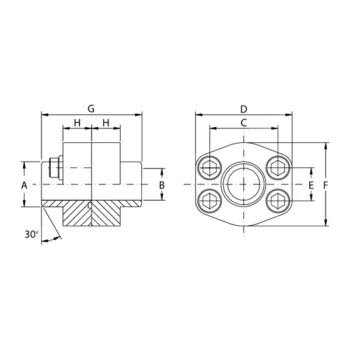 Doppie Flange a Saldare di Testa Oleo Tecnica