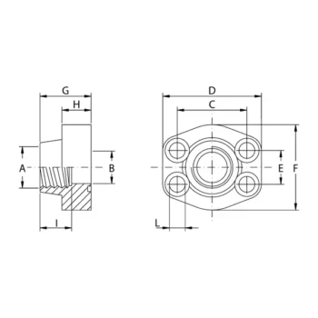 Flange Filettate NPT Oleo Tecnica